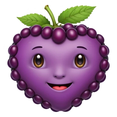 Black berry fruit with butt cheeks sticker