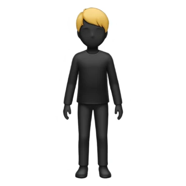silhouette of a small figure growing into a tall one sticker