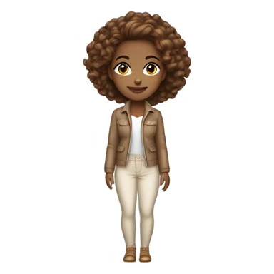gorgeous light brown skin woman expensive clothes and highlights sticker