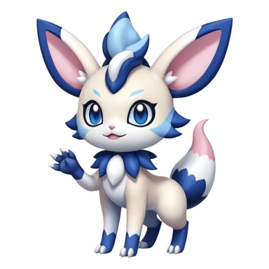 Noibat-Sylveon-Meowstic-Fakémon-hybrid-creature (full body)  sticker