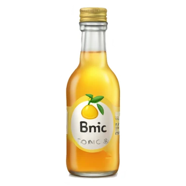 tonic bottle with label sticker