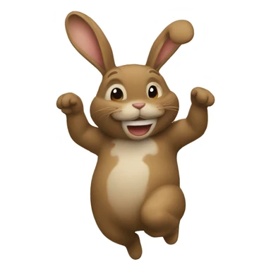 hopping person sticker