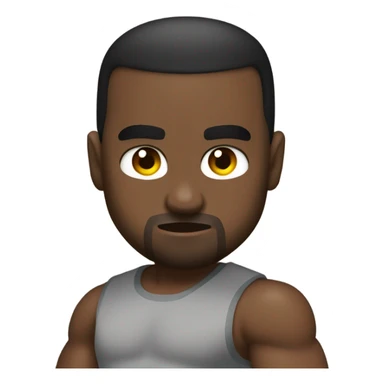 Kanye West flexing sticker