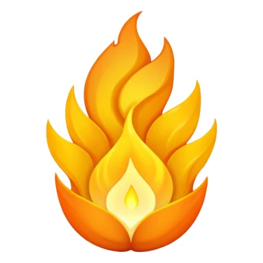 a radiant flame rising from a shadowy figure, representing the soul's energy, glowing effect sticker