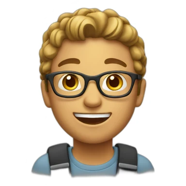 enthusiastic student sticker