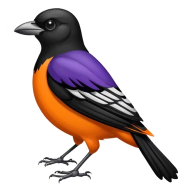Baltimore Oriole and Baltimore Raven  logos sticker