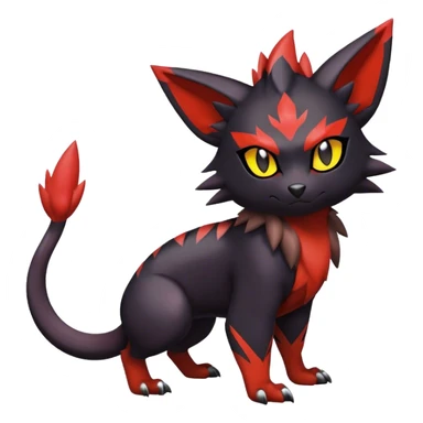 Noivern-Litten-Zorua full body sticker