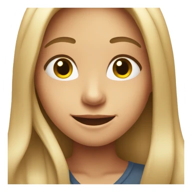 smiling girl with long hair at a hotel sticker