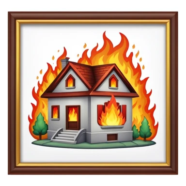 Haus brennt  sticker