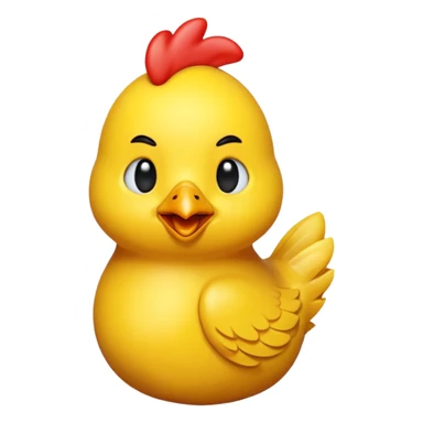 chicken 3d imoji transparen with with sticker