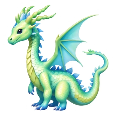 Exotic Rare Shiny Epic Ethereal Meganium-Amaura-Aurorus-Dragonair-hybrid, full body sticker