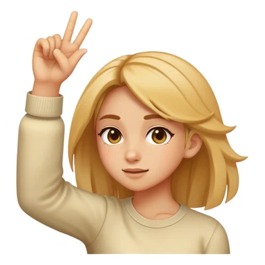 girl dabbing sticker