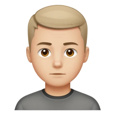 crew cut shorter hair sticker