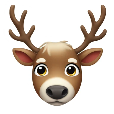 Cute reindeer sticker