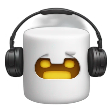 Marshmallow dj sticker