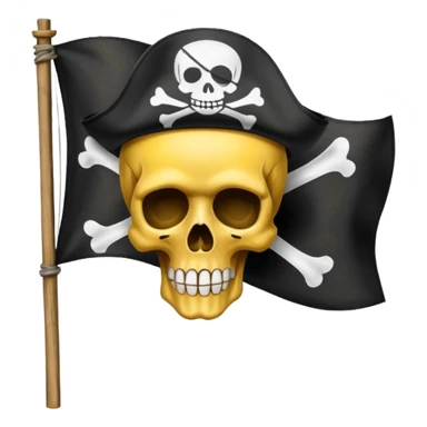 Straw hat crew pirate flag sticker
