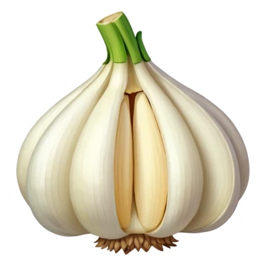 a clove of garlic sticker