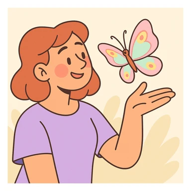 aesthetic butterfly, delicate, pastel colors sticker