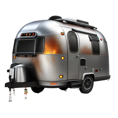 Darth Vader’s airstream rc caravan rusted  sticker