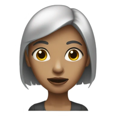 a very creepy woman sticker