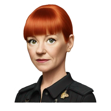 Andrea Arnold director red hair british 60 short bangs sticker