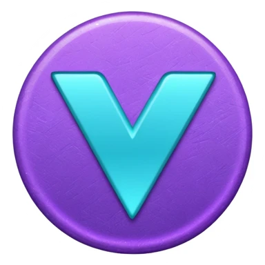 glitter purple and cian checkmark sticker