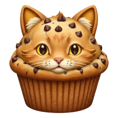 cat that is also a muffin sticker