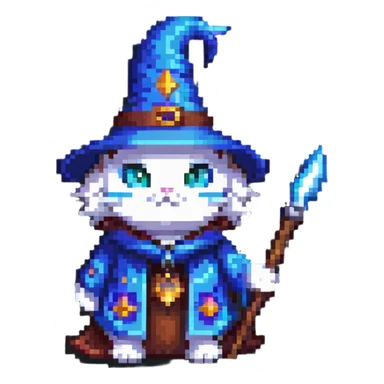 wizard cat sticker
