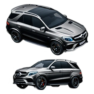 mercedes gle350 amg black sticker