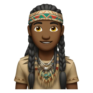 welcoming tribal person sticker