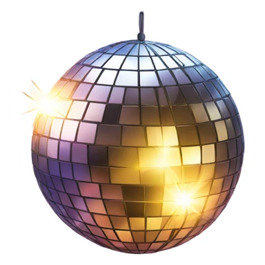 Disco ball sticker