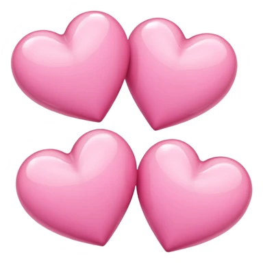 Three pink hearts swirling  sticker