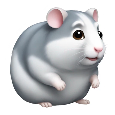 big gray hamster sticker