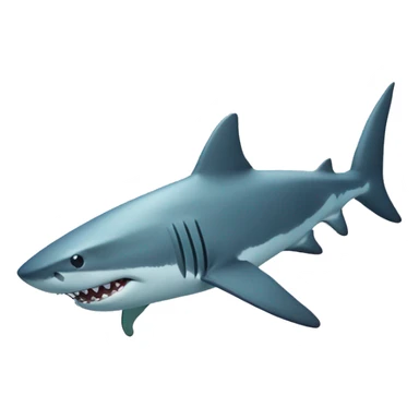 Shark in the ocean sticker