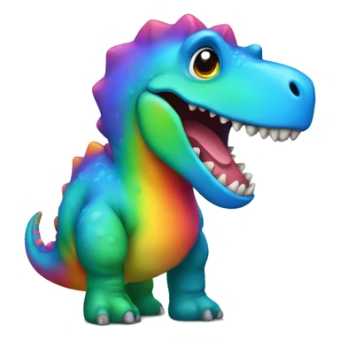 Rainbow dinosaur  sticker