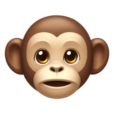 Cute monkey with bow on head sticker
