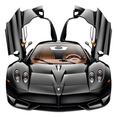 Pagani Huayra - Pagani (Model Year: 2022) (Iconic colour: Black) sticker