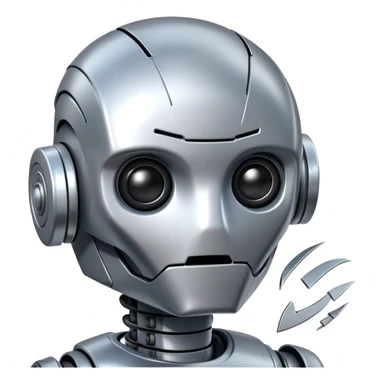 A robot experiencing its first heartbreak over a deleted file. sticker