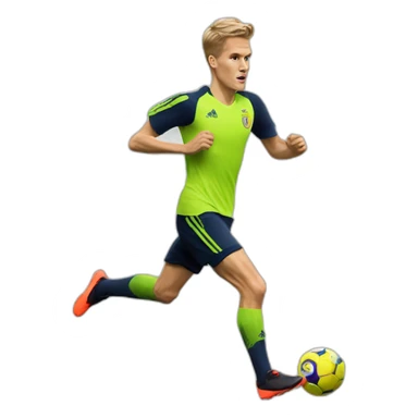 martin ødegaard running sticker