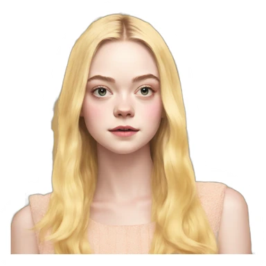 elle fanning sticker