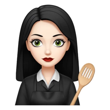 morticia addams hairdresser sticker