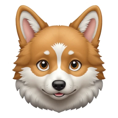 Corgi dog who looks like a Wolf sticker
