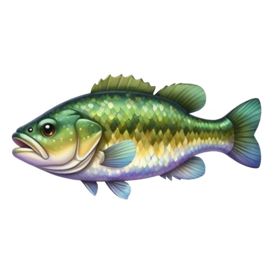 Small mouth bass sticker