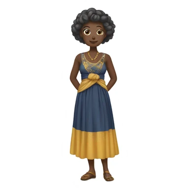 moyai with dress sticker