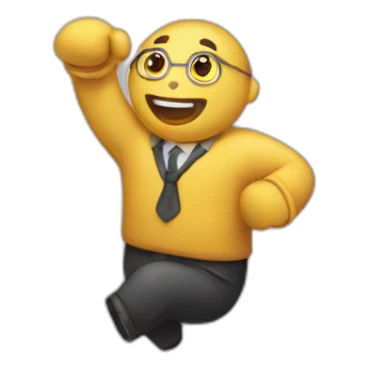 celebrating a success sticker