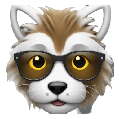 cool anthropomorphic furry  sticker