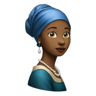 girl with pearl earring sticker
