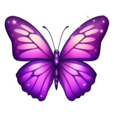 Purple-Shiny-Gem-Crystal-Nebula-Gradient-Sparkle-Stars-Glossy-Butterfly sticker