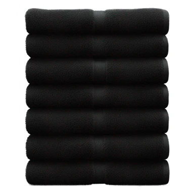 Black towels sticker