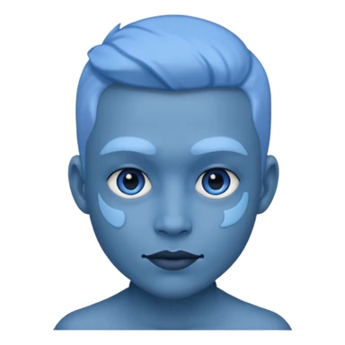 He was blue in color sticker